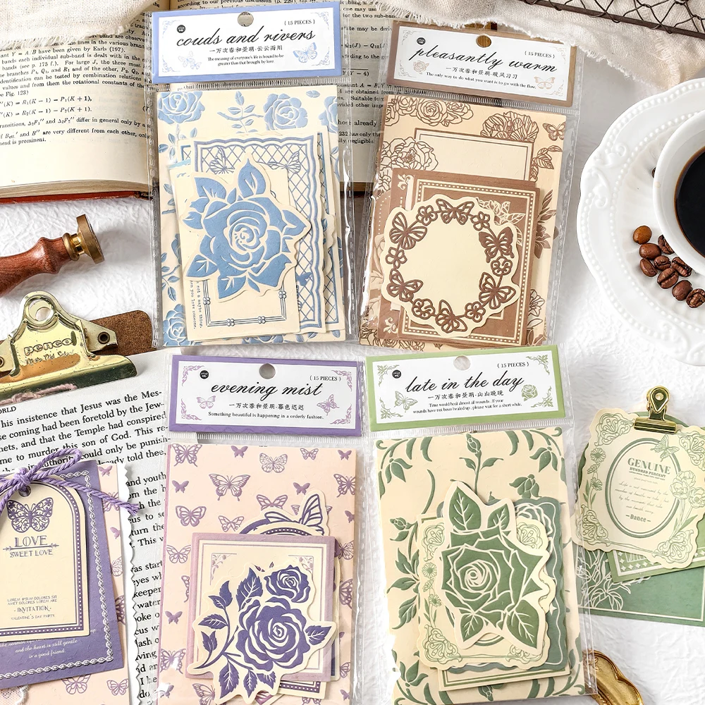 Imagem -01 - Fresh Retro Paper Memo Pad Primavera e Jingming Série 10 Mil Vezes Pacotes por Lote fresh retro paper memo pad primavera e jingming serie 10 mil vezes pacotes por lote 01