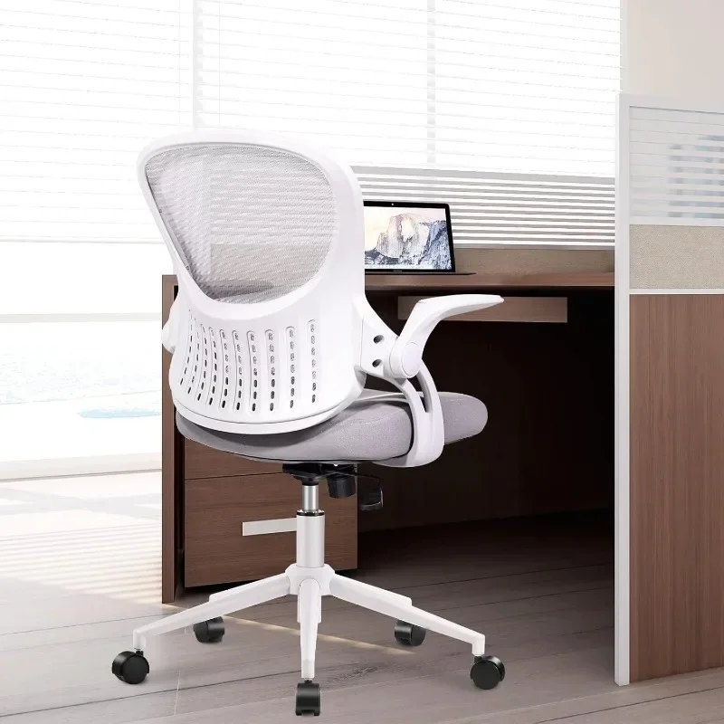Ergonômico Mesh Computer Desk, High Back Swivel, Task cadeira executiva, braços macios, acolchoado apoio lombar, Home Office