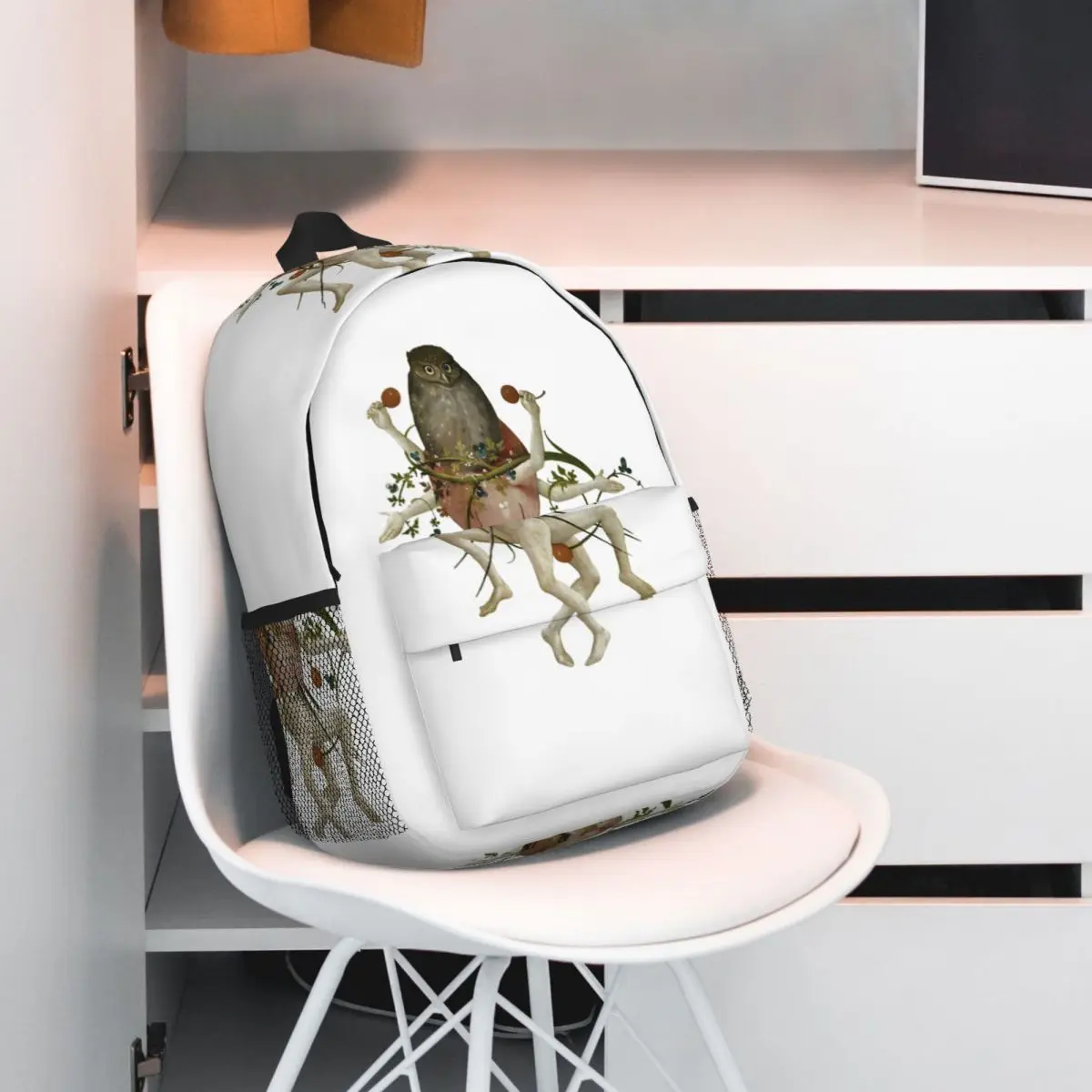 Hieronymus Bosch Dancing Owl Backpack Hot Sale Daypack Large Capacity Boys Girls BookBag Shoulder Bags for Men Women School Bag