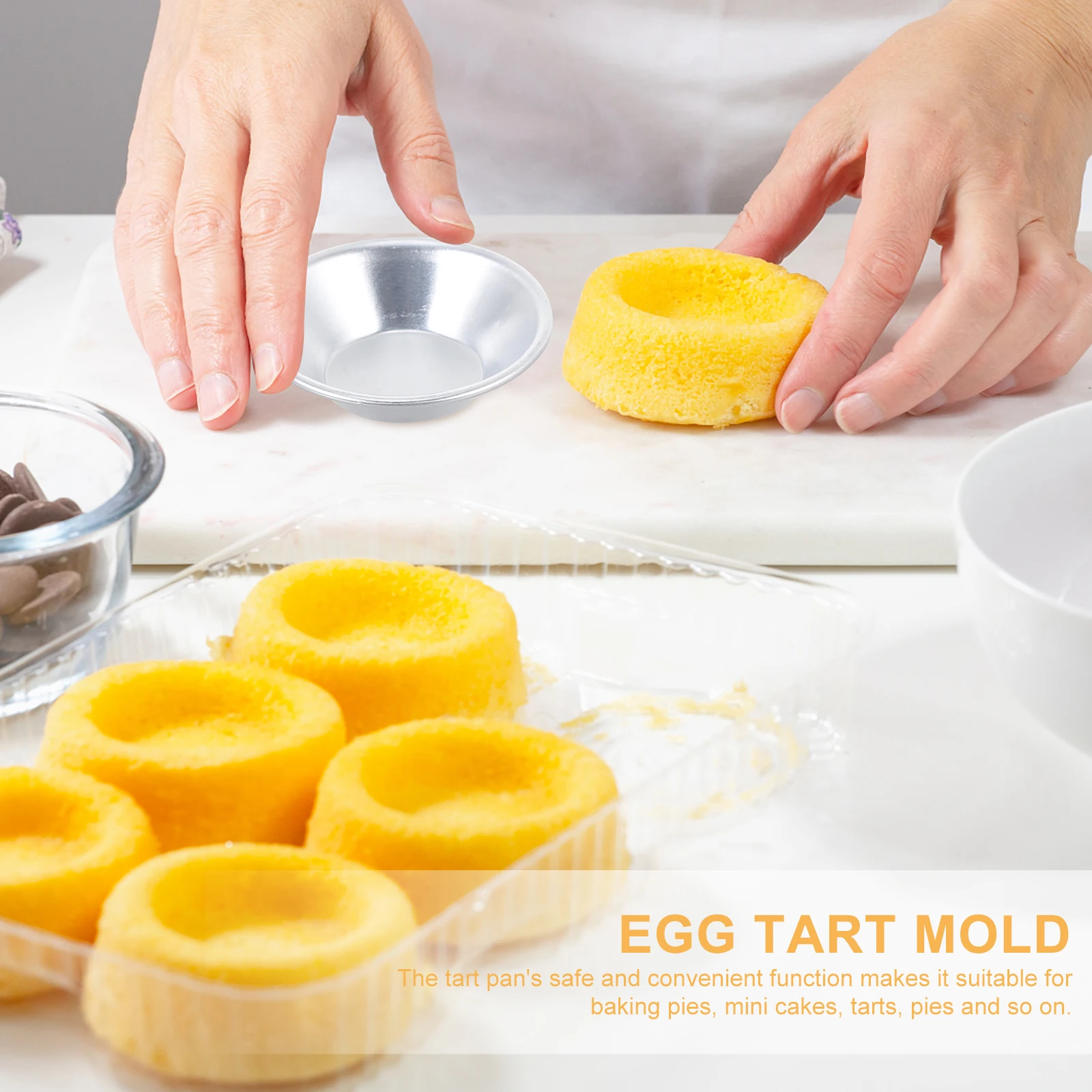 

25 Pcs Egg Tart Mold Baking Tins Aluminum Molds Muffin Affordable Pack Cups Cake