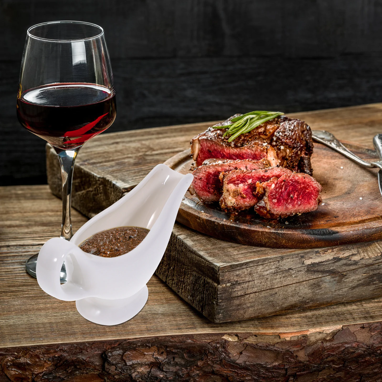 

1Pcs Ceramic Gravy Boat Home Sauce Jug Premium Serving Container Kitchen Supplies Home Gravy Boat Saucier Sauce Jug