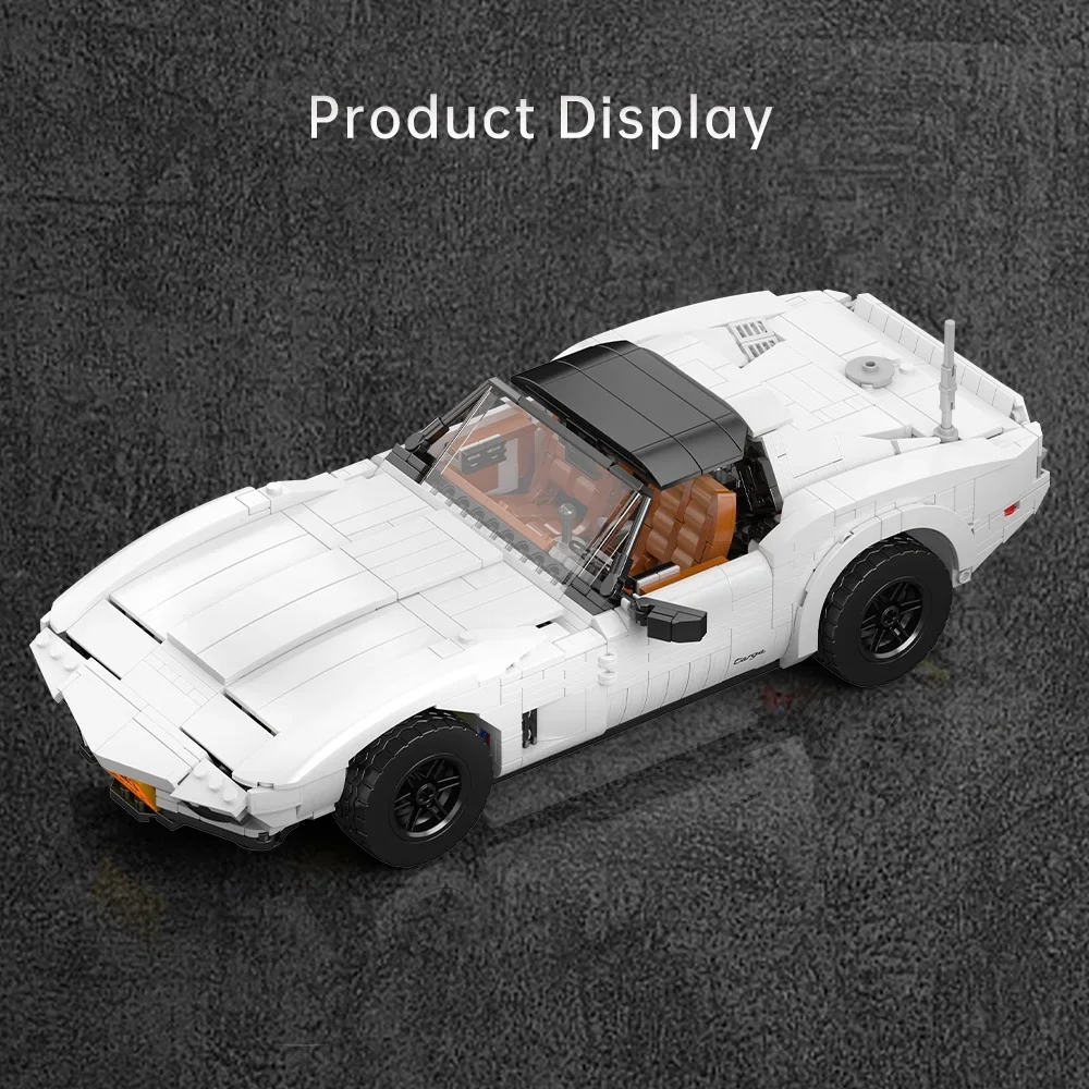 Schimmel Koning 10198 Corvette C3 sportwagen Model Racewagen Plastic Monteren Kit Bricks Sets Bouwsteen sets speelgoed voor Kinderen