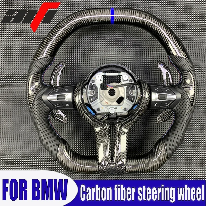 For BMW X3 X4 X5 M2 M3 M4 M5 M8 F06 F07 F10 F12 F15 F16 F20 F22 F30 F31 F32 F80 M-Sport LED Steer Wheel Carbon Fiber Customized