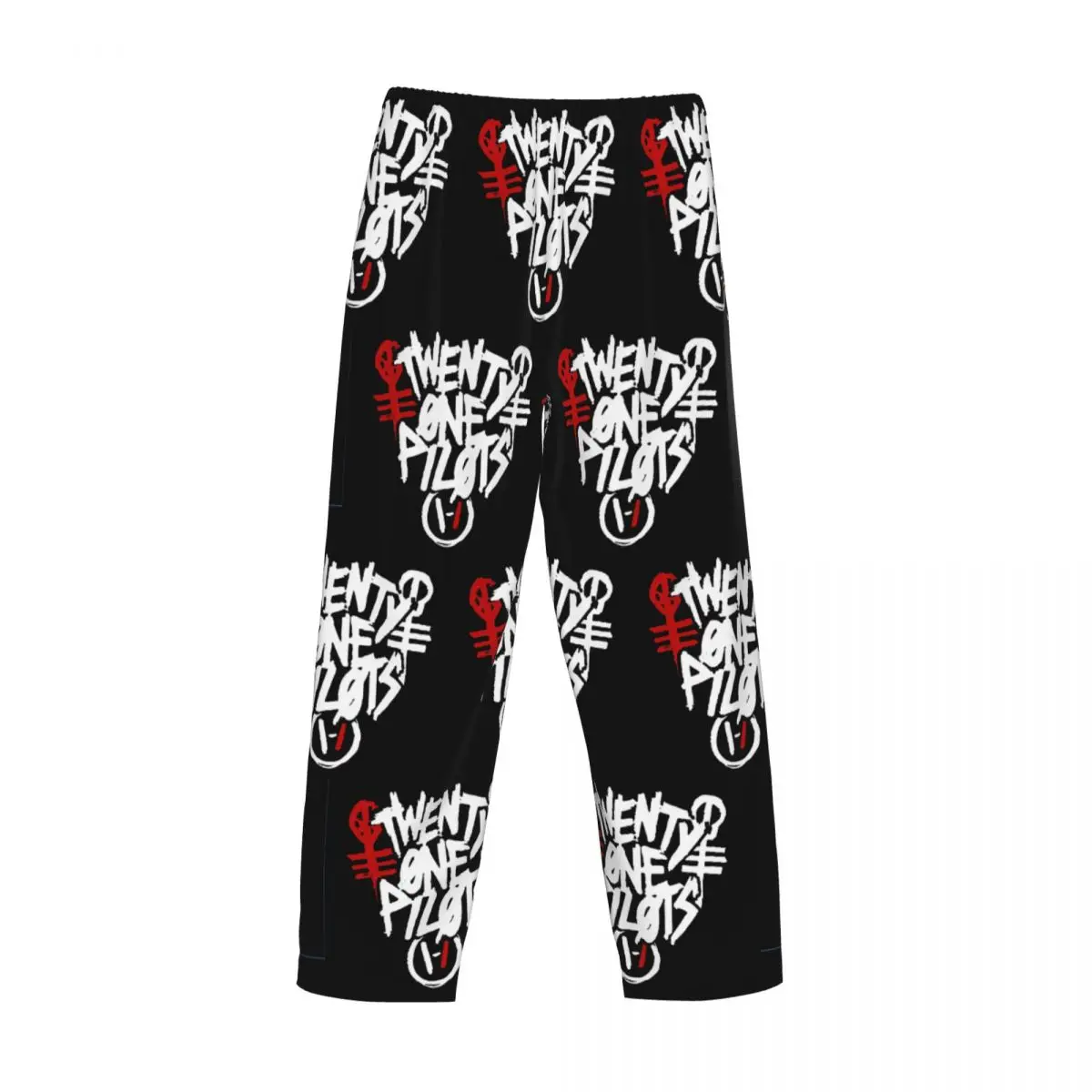 Pantalones de pijama personalizados con logotipo de T-Twentys One P-Pilots Rock, pantalones de pijama elásticos para dormir para hombre con bolsillos