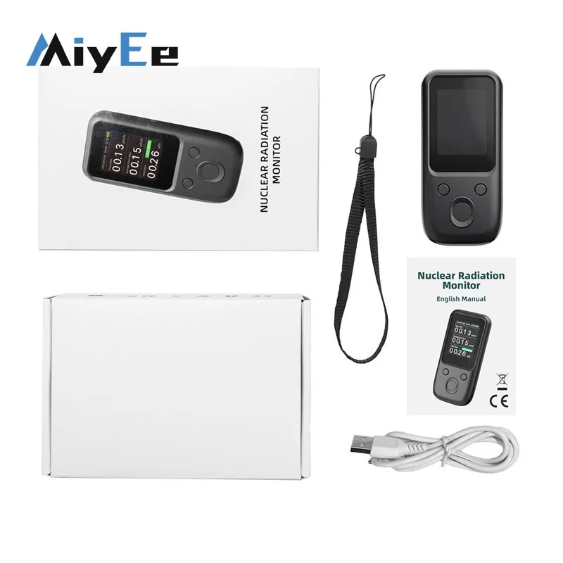RM211 Portable 0-10000uSv/h Nuclear Radiation Detector Geiger Counter Tube Radiation Monitor with TFT-LCD Screen