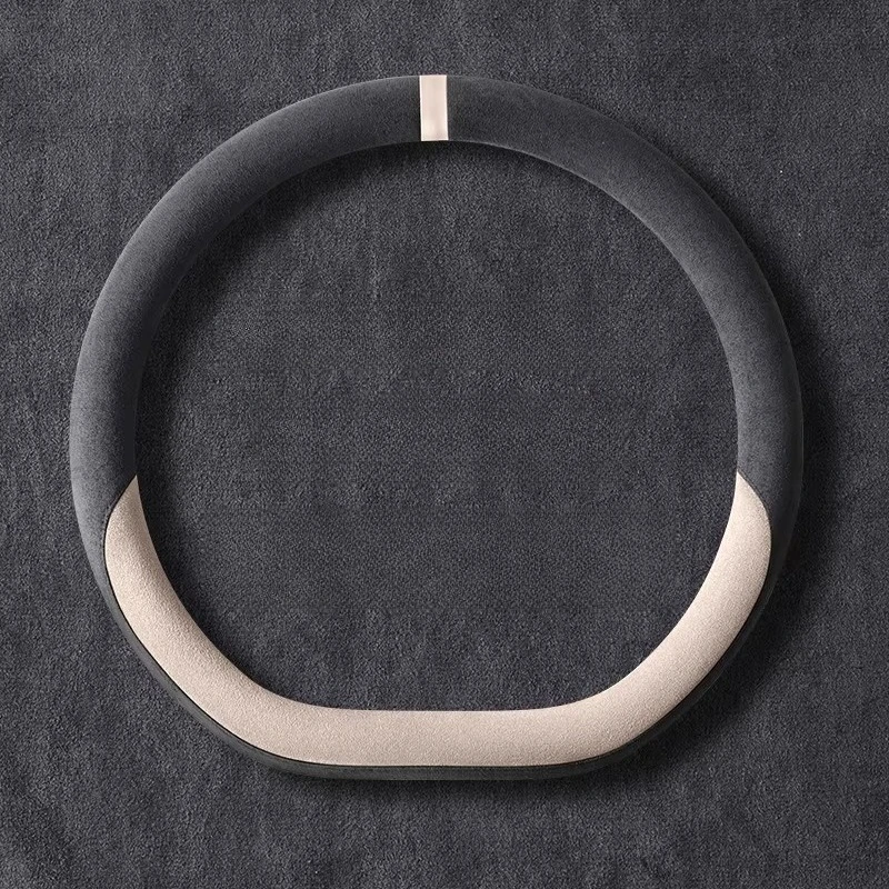 

For Hyundai Elantra/ix35/Creta/Tucson/Lafesta/Sonata Steering Wheel Cover Four Seasons Suede Interior Modification Accessories