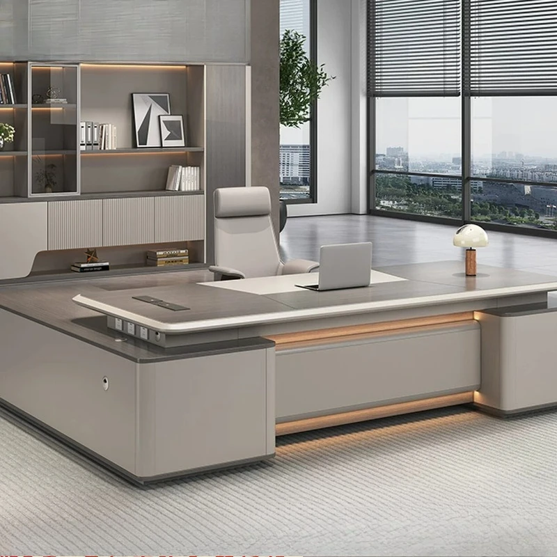 Nordic Minimalist Office Desk Computer Aesthetic Design Executive Office Desk Luxury Decoration Meuble Bureau Trendy Furniture