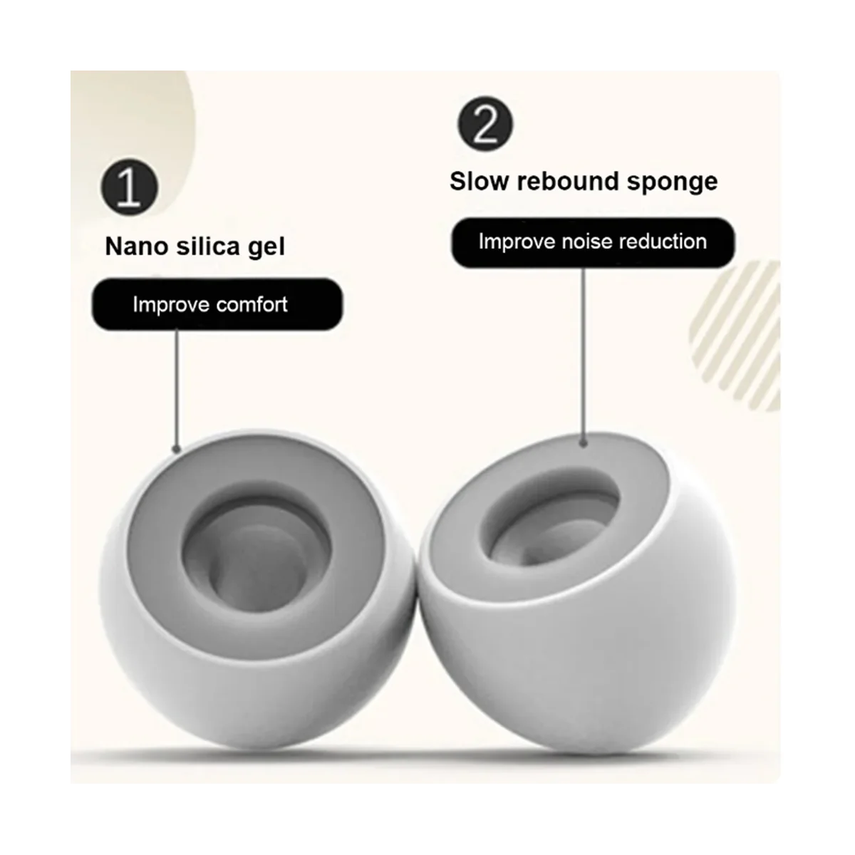 مكافحة الضوضاء سيليكون سدادات ، مقاوم للماء السباحة الأذن المقابس ، لينة الراحة الأذن حامي ، يصلح للنوم ، الغوص ، تصفح