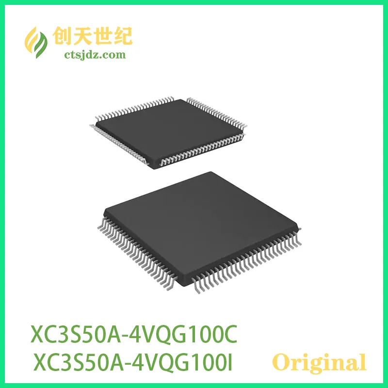 XC3S50A-4VQG100C  New&Original   XC3S50A-4VQG100I  Spartan®-3A Field Programmable Gate Array (FPGA) IC 68 55296 1584