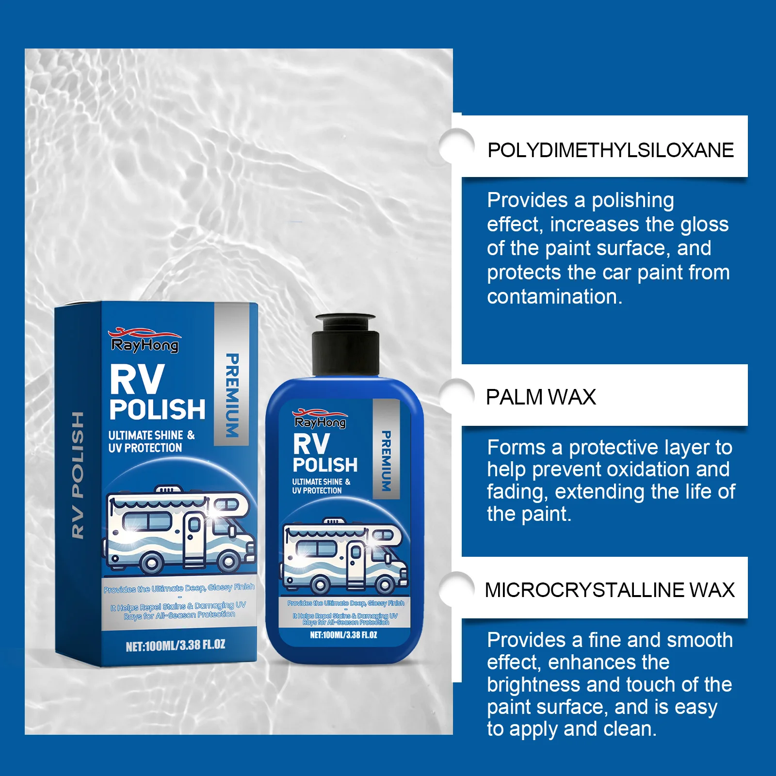 Cire de nettoyage de pneus de voiture, entretien de nettoyage de roues, décontamination, rénovation, vernis brillant, revêtement de pneus, cire propre de voiture