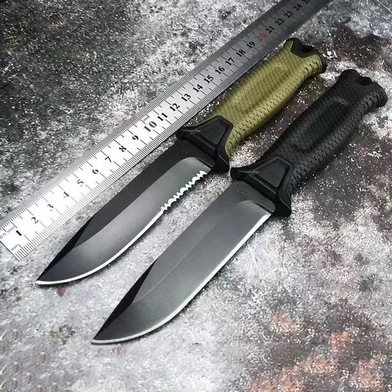 New Stainless steel sharp fixed blade blade for outdoor camping survival EDC knife with sheath window breaker