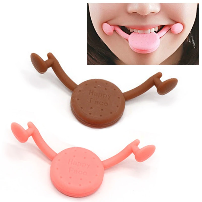 Facial Smile Exerciser Face Lift Corrector Maker Exerciser Fitness Lifting Silica Gel Devices Face-lift Tool TSLM1