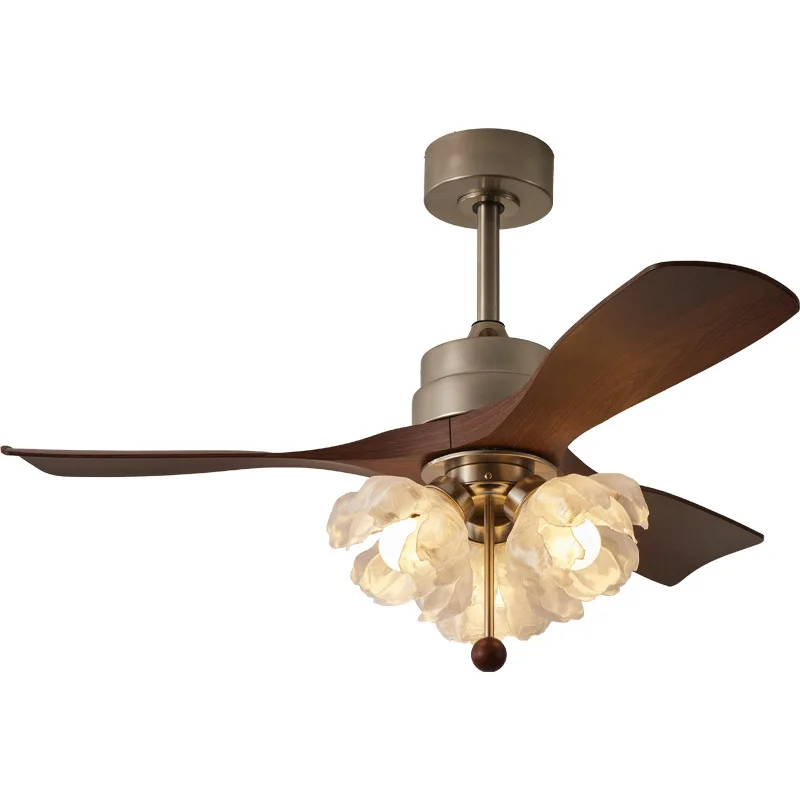 Medieval Style Living Room Fan Light Large Wind Ceiling Fan Light Retro French Hall Premium Ceiling Fan