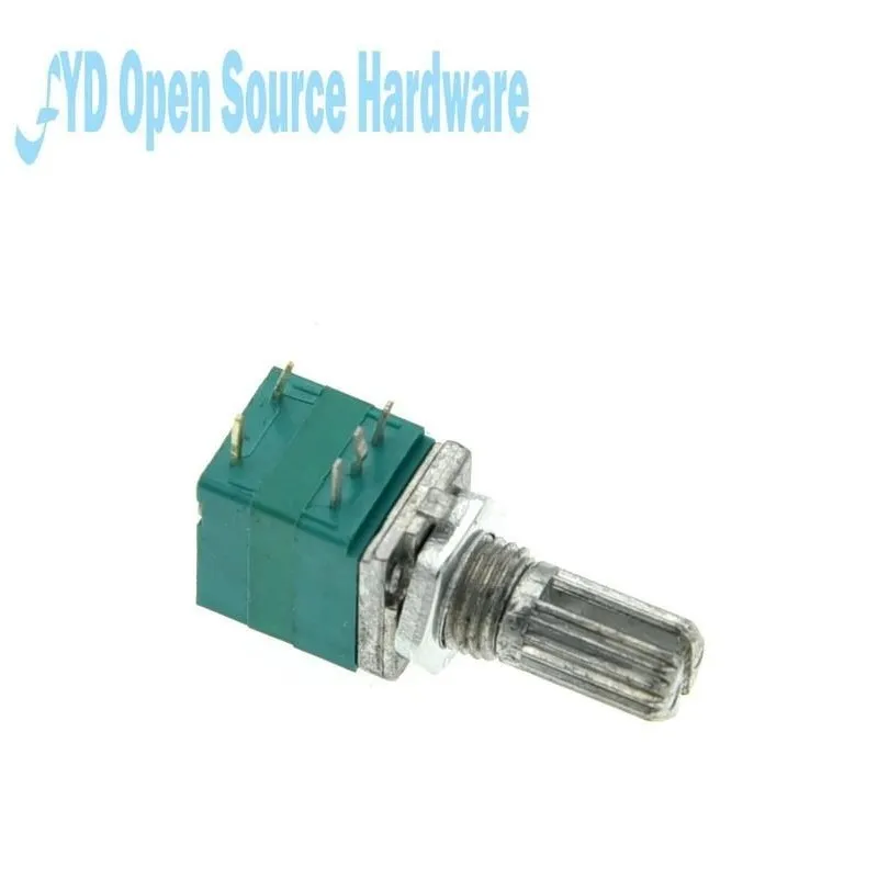 10pcs 5pin RV097NS single linked B5K B10K B20K B50K B100K B500K Turn Knurled Shaft Single Linear Rotary potentiometer