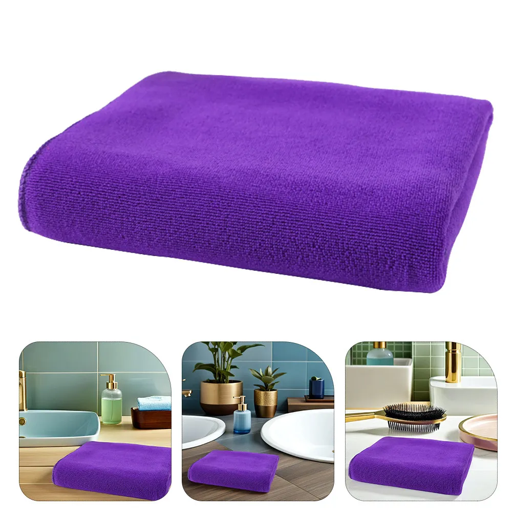 Microfiber Bath Towel Large Dark Purple Quick Dry Lightweight Super Absorbent for Swimming Spa Beach Camping Bath Towels