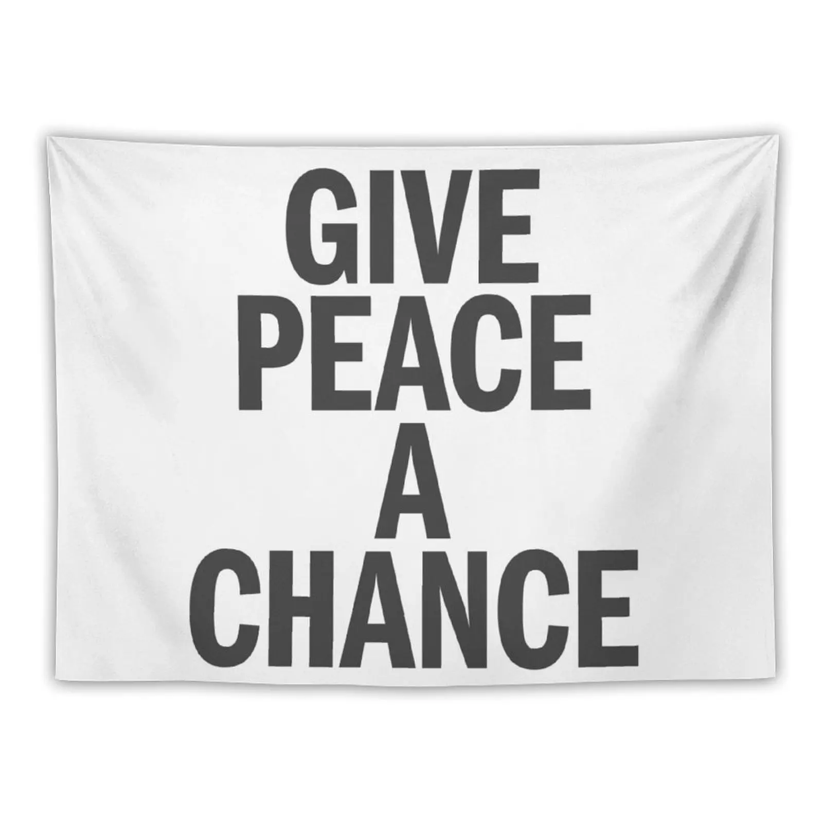 Give Peace A Chance (John Lennon) Tapestry Wall Hangings Decoration Bedroom Deco Bathroom Decor Tapestry