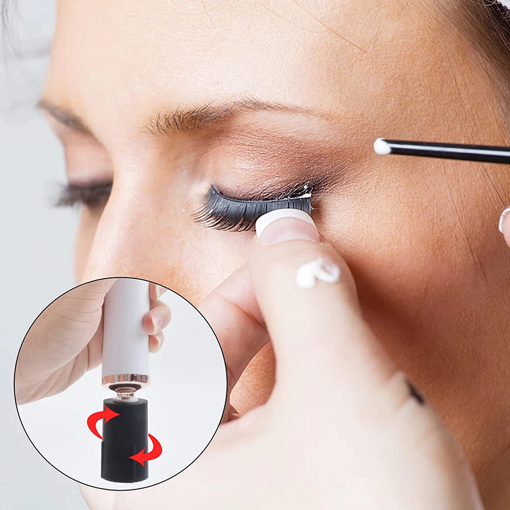 Wimpern Kleber Shaker Elektrische Wake-up Gerät Wimpern Kleber Flüssigkeit Mixer 2 stücke Stecker 6 stücke Kleber Abdeckung Sterben für Wimpern Extensions