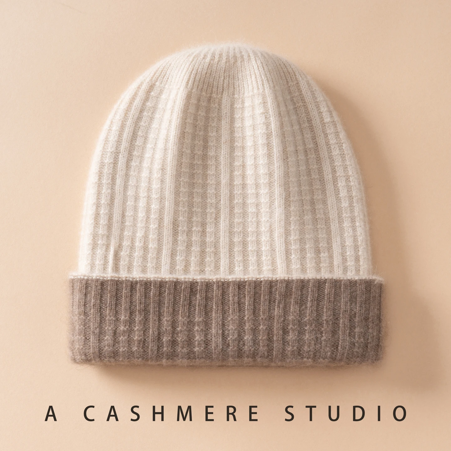 100%Quality Pure Cashmere Hat For Women Winter Cap Windproof Two-Layers Thicken Warm Knitted Beanies Caps Female Outdoor Hats