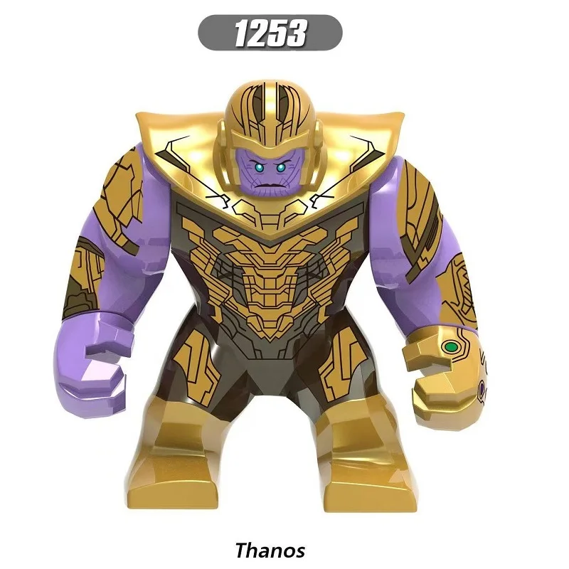 Marvel-Superheldenfigur Thanos, Stone Man, Hulk-Bausteine, zusammengebautes Mini-Spielzeug, Weihnachtsgeschenke für Kinder