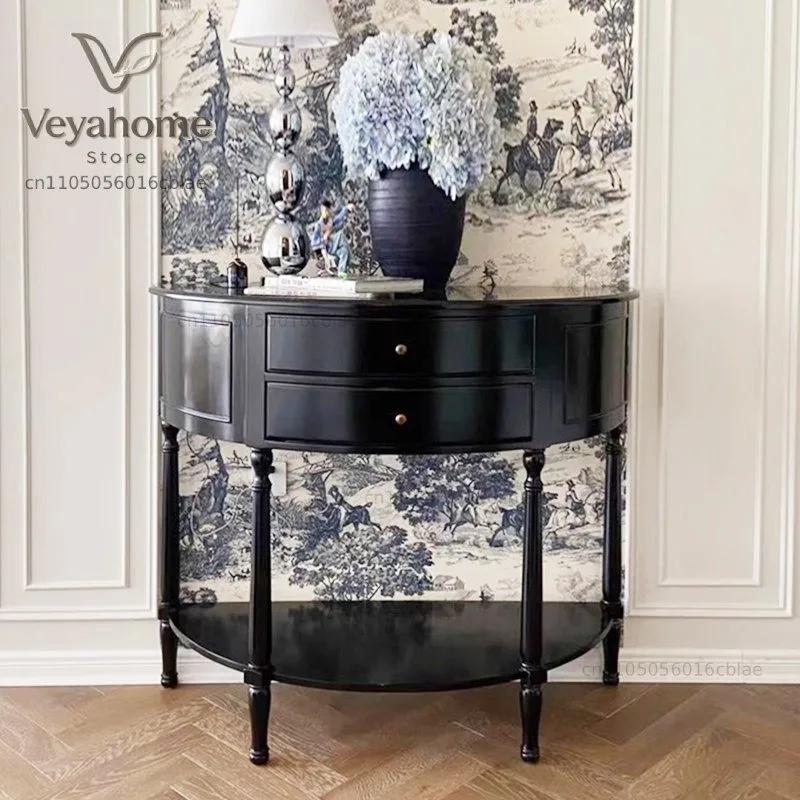 Semicircular Cabinet Front Door Entrance Table Modern Simple Corridor Entrance Table