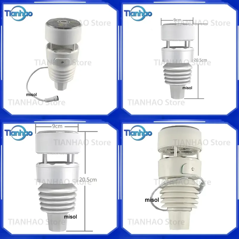 for Weather Station Ultrasonic Wind Speed Direction Rainfall Temperature Humidity Pressure Light Sensor No Screen Outdoor