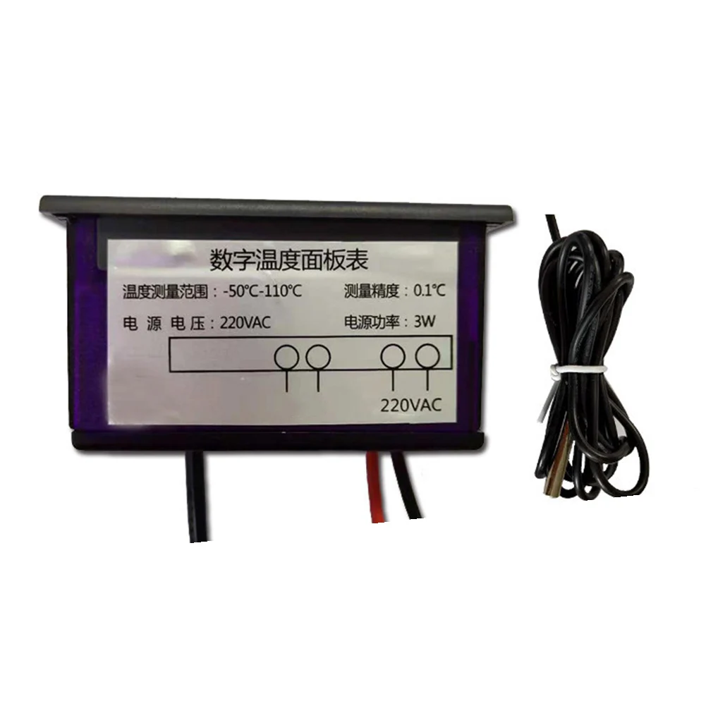 LED Digital Thermometer with Embedded Probe for Refrigerator Use Featuring Simultaneous Dual-Scale Temperature Readout