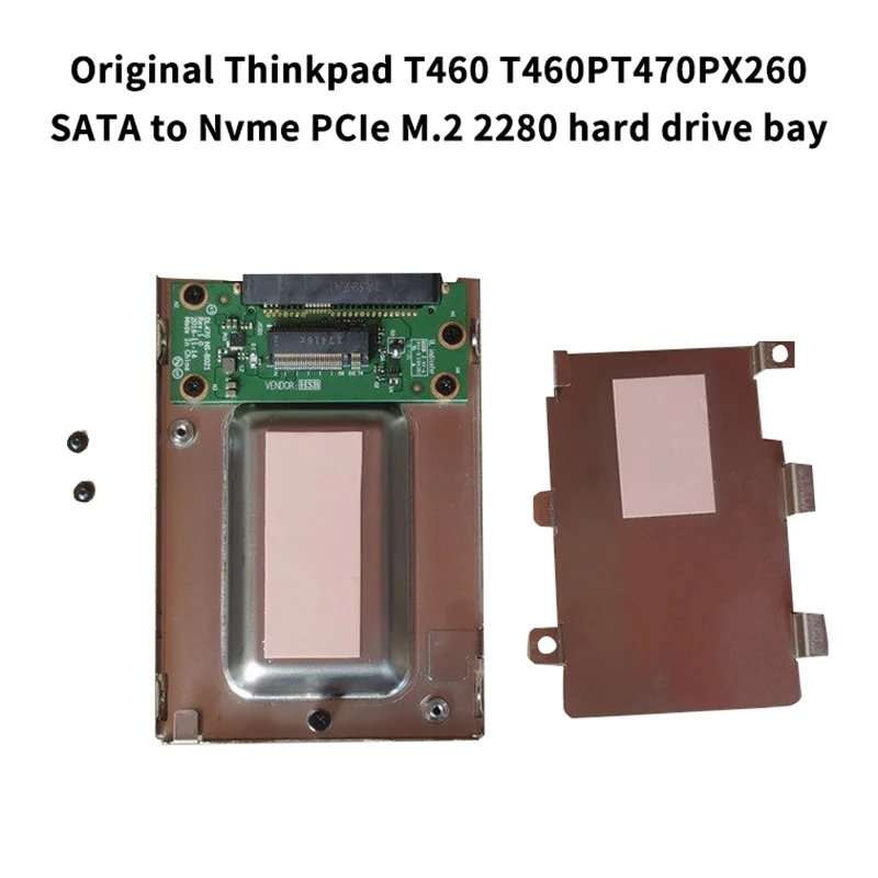 Solid-state Drive Bay Holder For  T460 T460P T470P X260 SATA To Nvme PCIE M.2 HDD Caddy Bracket Tray Replacement