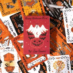 Cartas de Tarot de feliz Halloween, juego de mesa de adivinación, adivinación, oráculo, adivinación, novedad