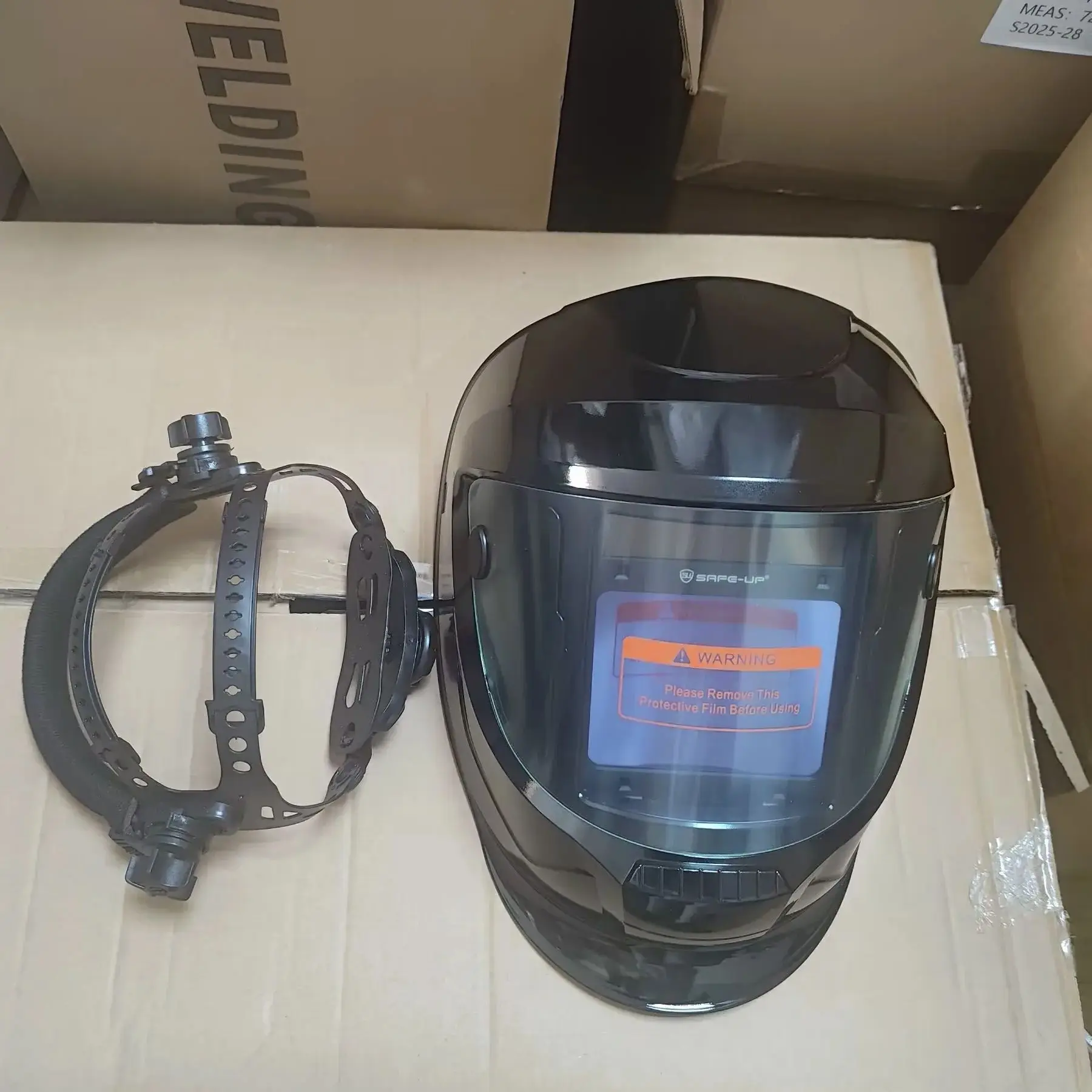 SAFE-UP Welding Helmet MIG MAG TRUE Color 4 Sensors  Side View Panoramic 180° Auto Darkening Welding Mask for Welder Machine