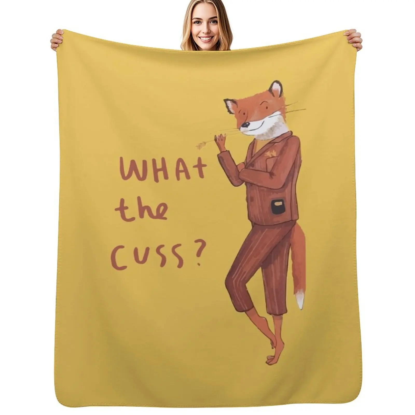 

Fantastic Mr Fox Throw Blanket warm winter Comforter bed plaid Soft Beds Blankets