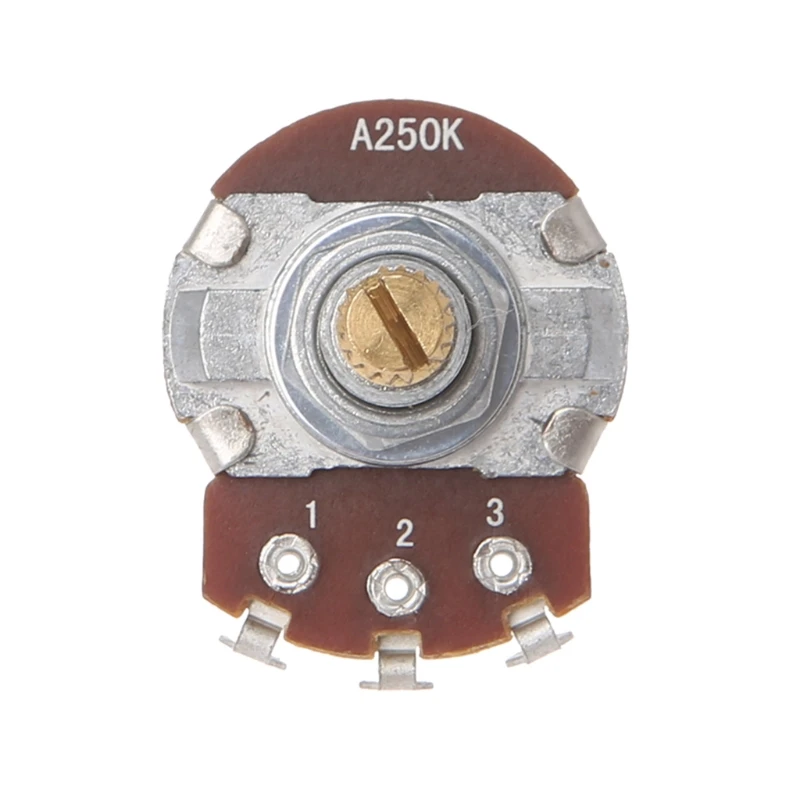 A250K Potentiometer Splined Pot Elektrische Gitaar Bas Effectversterker Tone Volume Part DropShipping