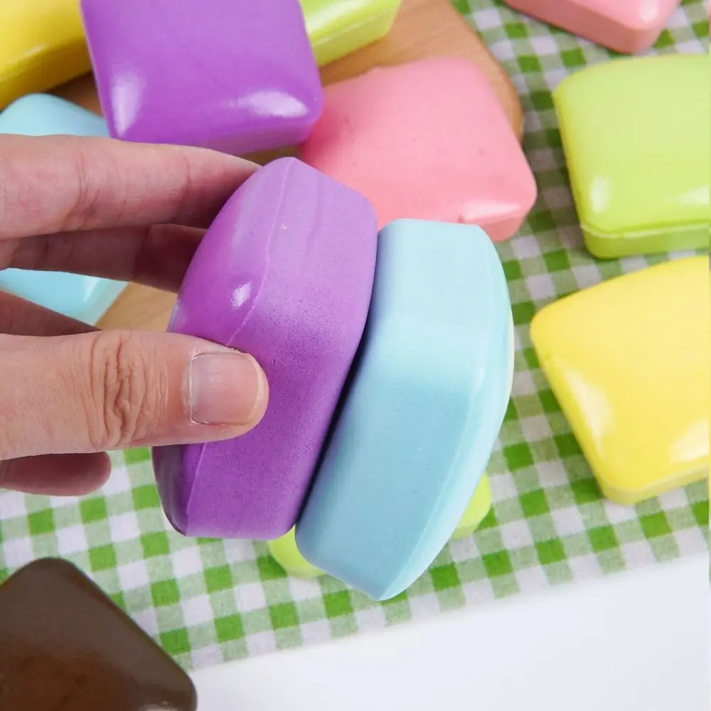 Square Simulation Bread Squeeze Toys Realistic Super Soft Bread Squishy Toy Comfortable 6cm Toast Pinch Toy Home Decoration
