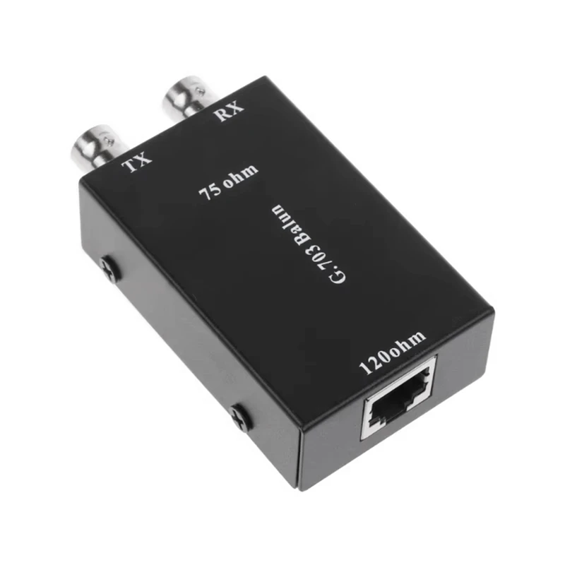 2.048Mbps G703 Coaxial BNC To RJ45 Transmitter E1 Converter Balance To Unbalance 75 Ohm To 120 Ohm Impedance