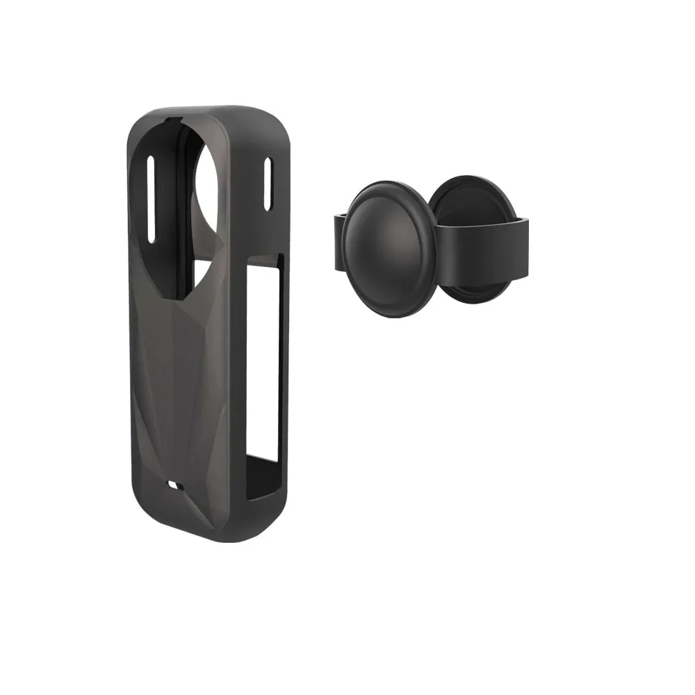Silicone Protective Case for Insta360 x5, Camera Protective Cover with lens cover Solid Color Protective Sleeve Camera Accessory