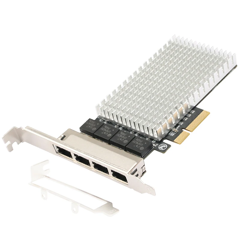 สําหรับ Realtek RTL8125B PCIe x4 Ethernet Adapter NIC เครือข่าย Quad พอร์ตการ์ด 2.5G Gigabit Ethernet Lan การ์ด 10/100/1000/2500Mbps