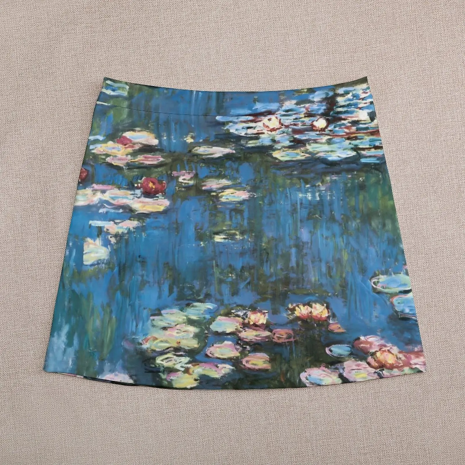 Claude Monet-Jupe Trapèze Décontractée pour Femme, Mini Jupe Moderne Imprimée, Vêtements d'Été, Y2K