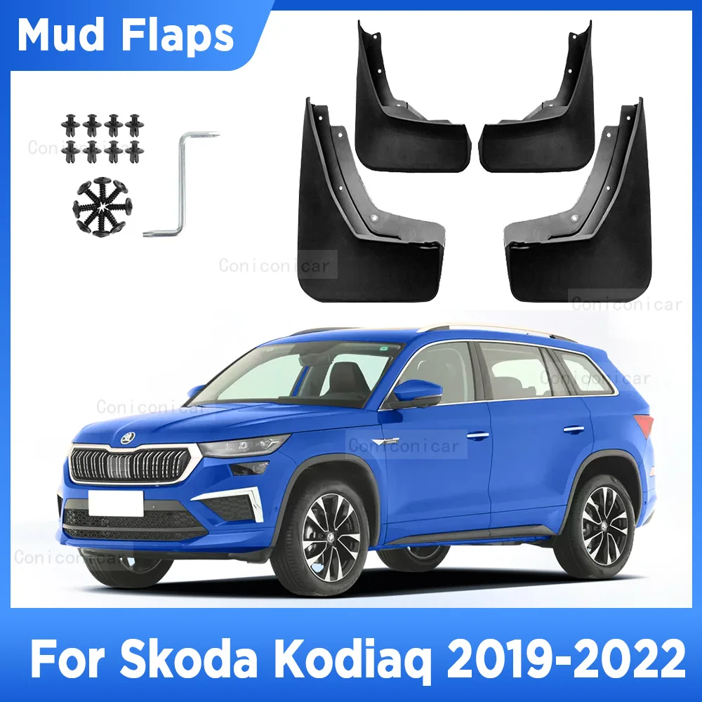 

For Skoda Kodiaq GT 2019 2020 2021 2022 Mud Flaps Splash Guard Mudguards MudFlaps Front Rear Fender Auto Styling Car Accessories