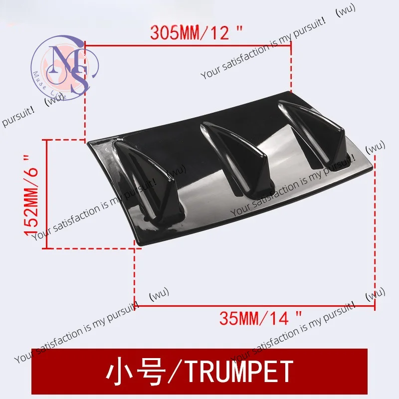 Car retrofit GM rear bumper chassis shark fin, rear deflector
