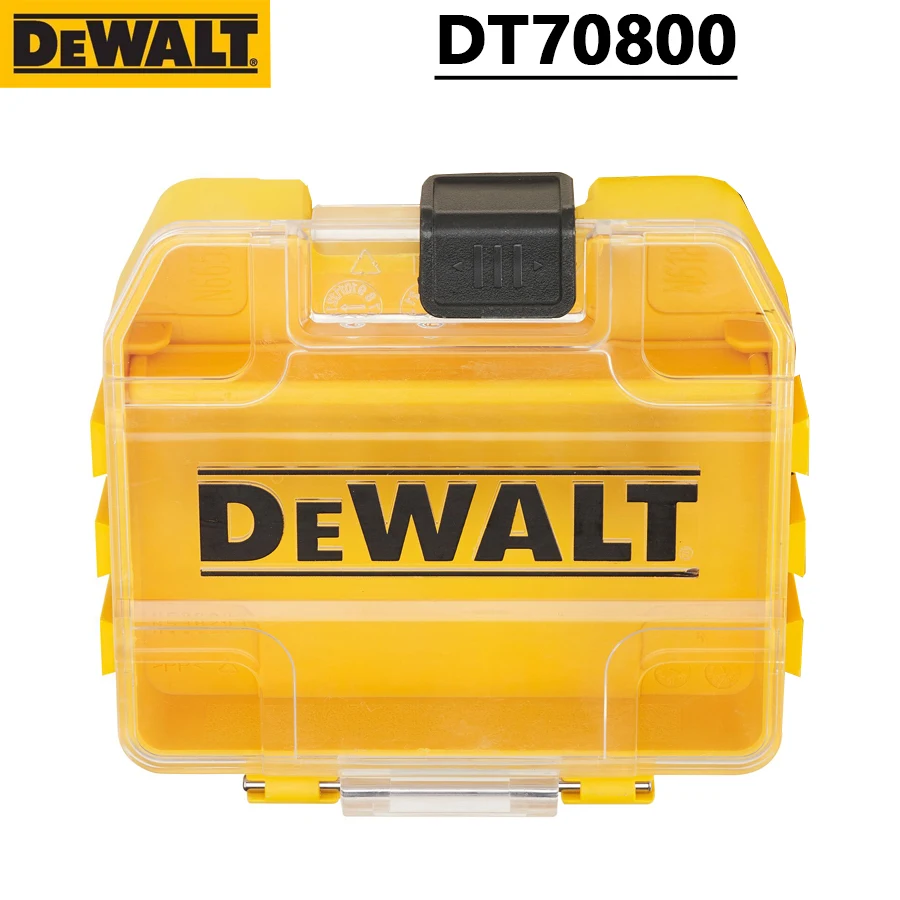 DEWALT DT70800 TSTAK Small Tool Box Mini Storage Box Transparent Plastic Multifunctional Stackable Box Original 63 * 70 * 17mm