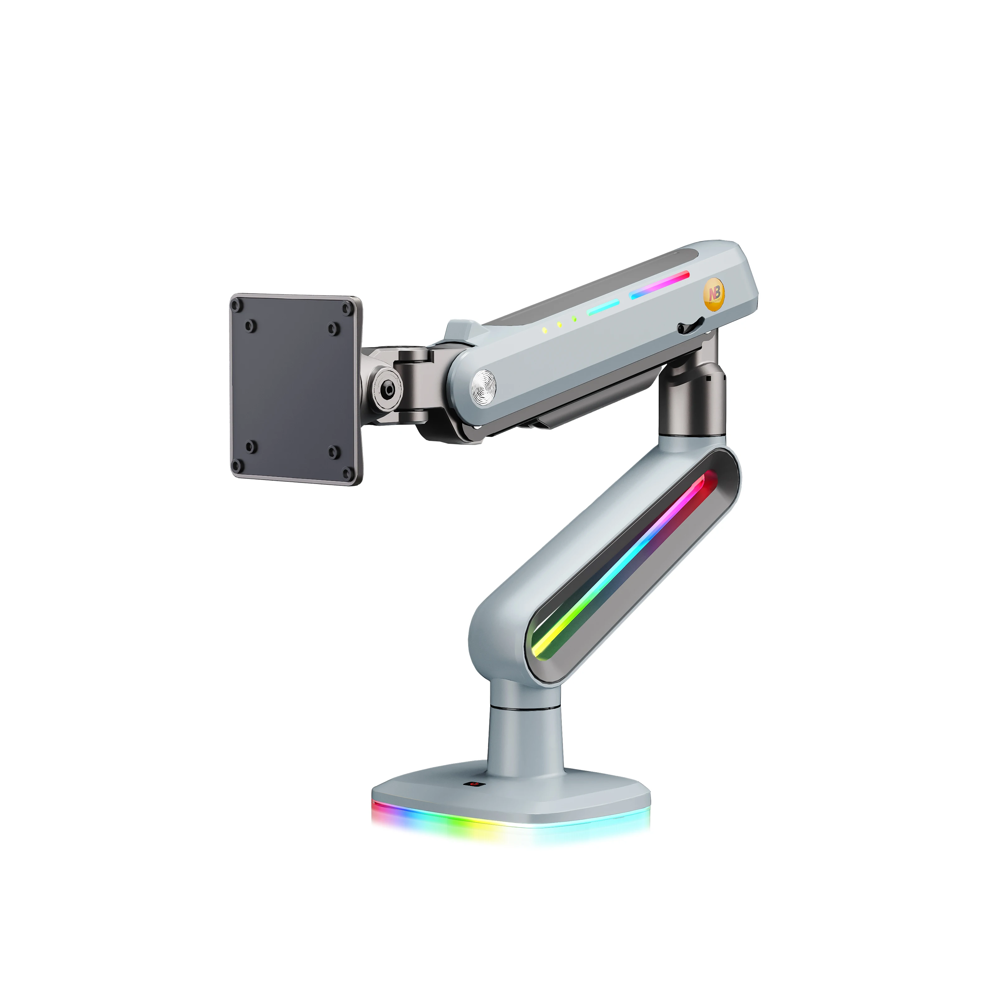 NB F6-XV Single Monitor Arm 32-60 Inch Spring Free Hovering Robotic Stand Support Base New Screen Display Monitor Arm