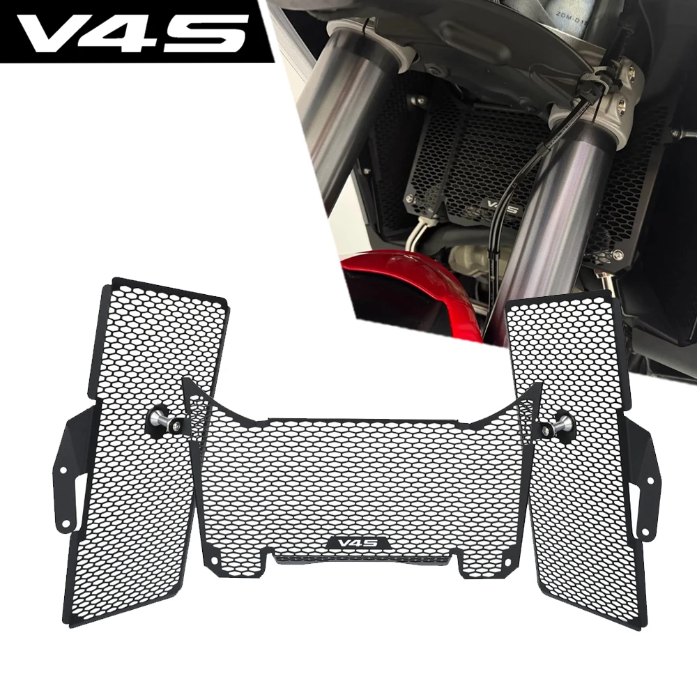 Motorcycle Radiator Guard Protector Grille Cover FOR Ducati Multistrada V4 V4S V4RS V4 Pikes Peak V4 Rally 2021-2025 2026 2027