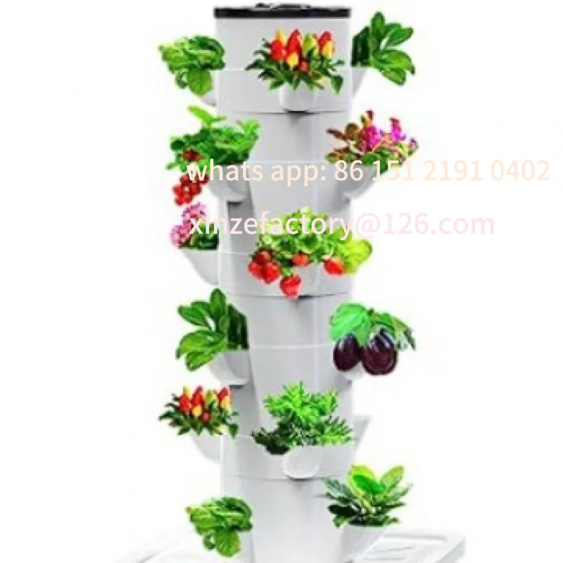 برج عمود الزراعة المائية القابل للتخصيص ثقافة بدون تربة