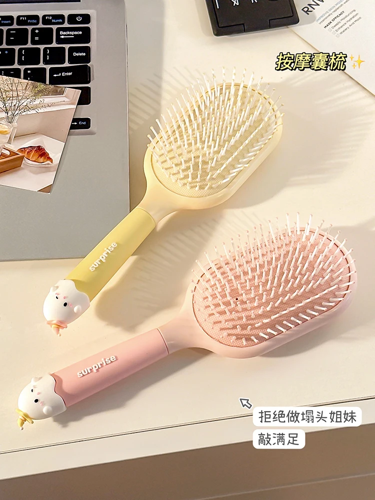 

Air Cushion Massager Brush Airbag Comb Anti-Static Curly Hair Detangling Brush Wide Tooth Hairbrush Hairdressing for Most Hair