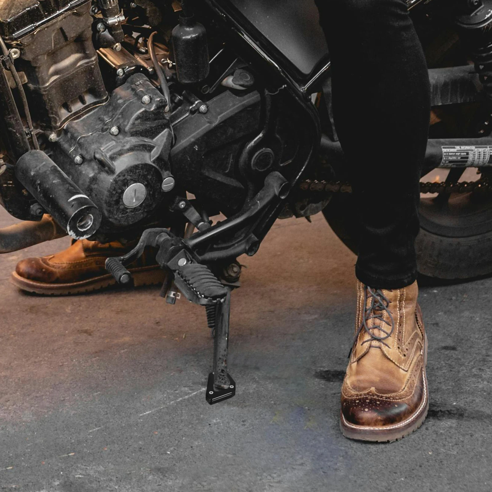 

Motorcycle Kickst Black for Motorcycle Accessories For Men 650XT DL650 04 20 Durable Universal Accessories Pad