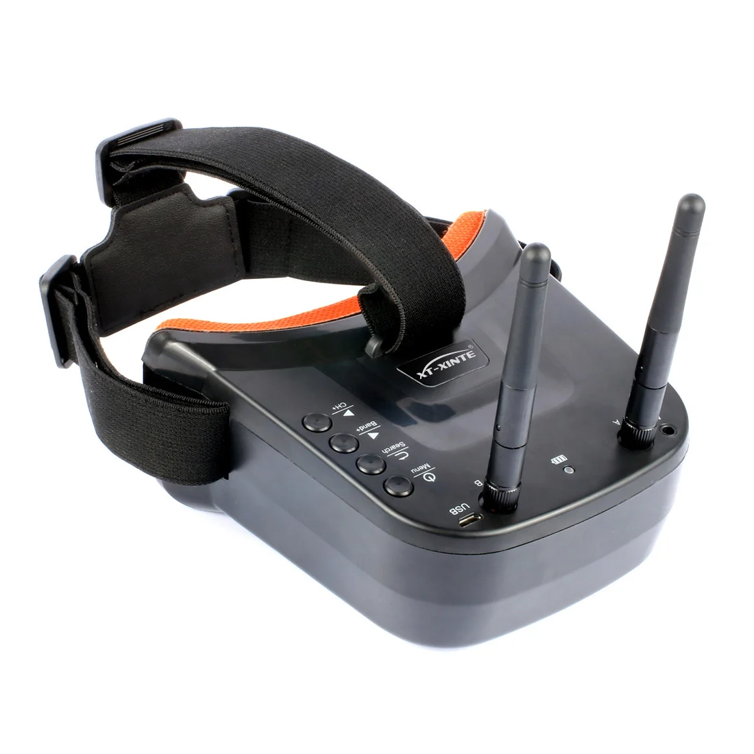 نظارات FPV صغيرة مع هوائي مزدوج ، 3 بوصة ، شاشة من من من من من من من من من نوع x ، وشاشة من من من من نوع G ، 40ch ، مدمجة من نوع V ، وبطارية من نوع mAh ، لطائرة هليكوبتر بجهاز تحكم عن بعد ، طائرة هليكوبتر