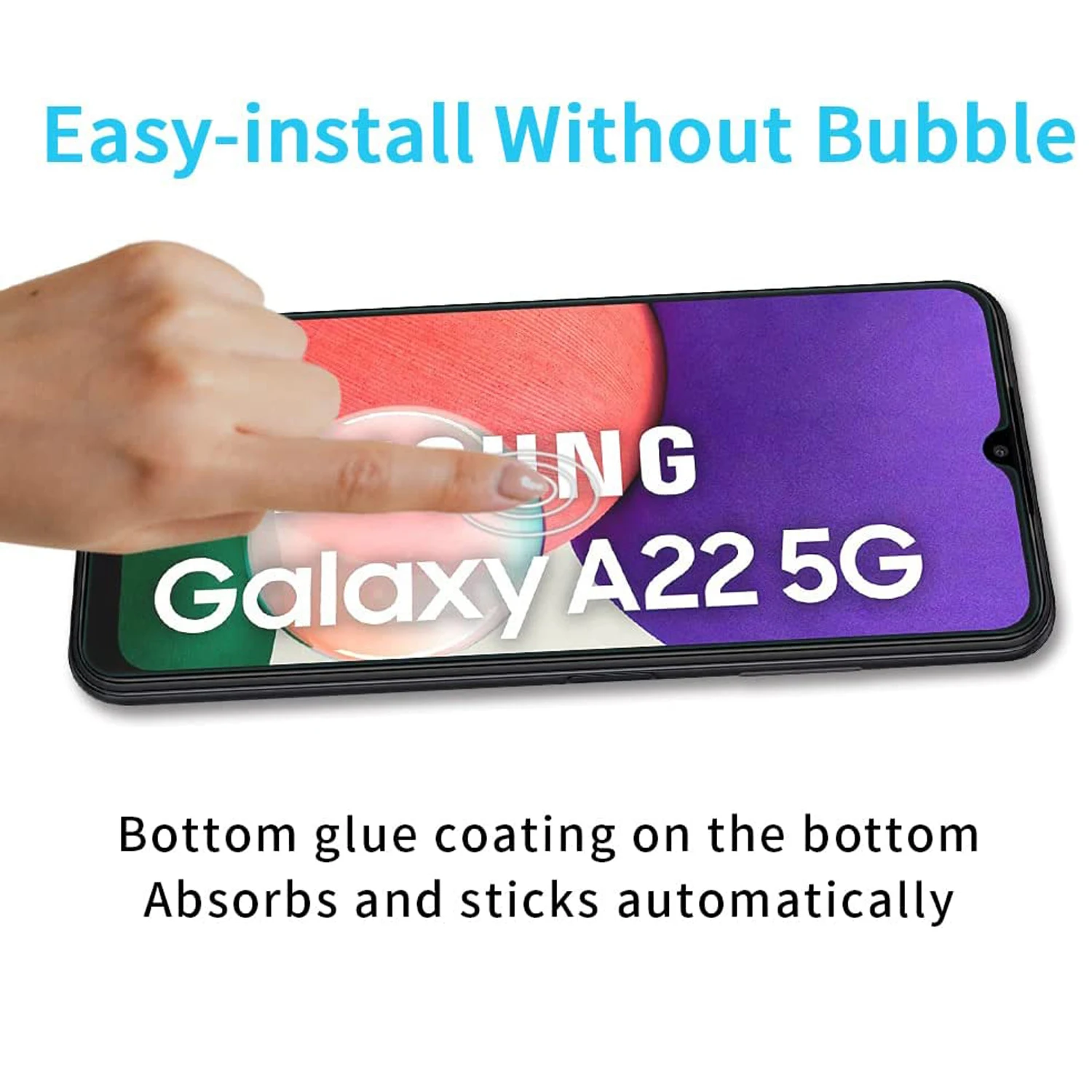 9H Screen Protector Glass For Samsung Galaxy A22 5G 2/4Pcs HD Tempered Glass Film