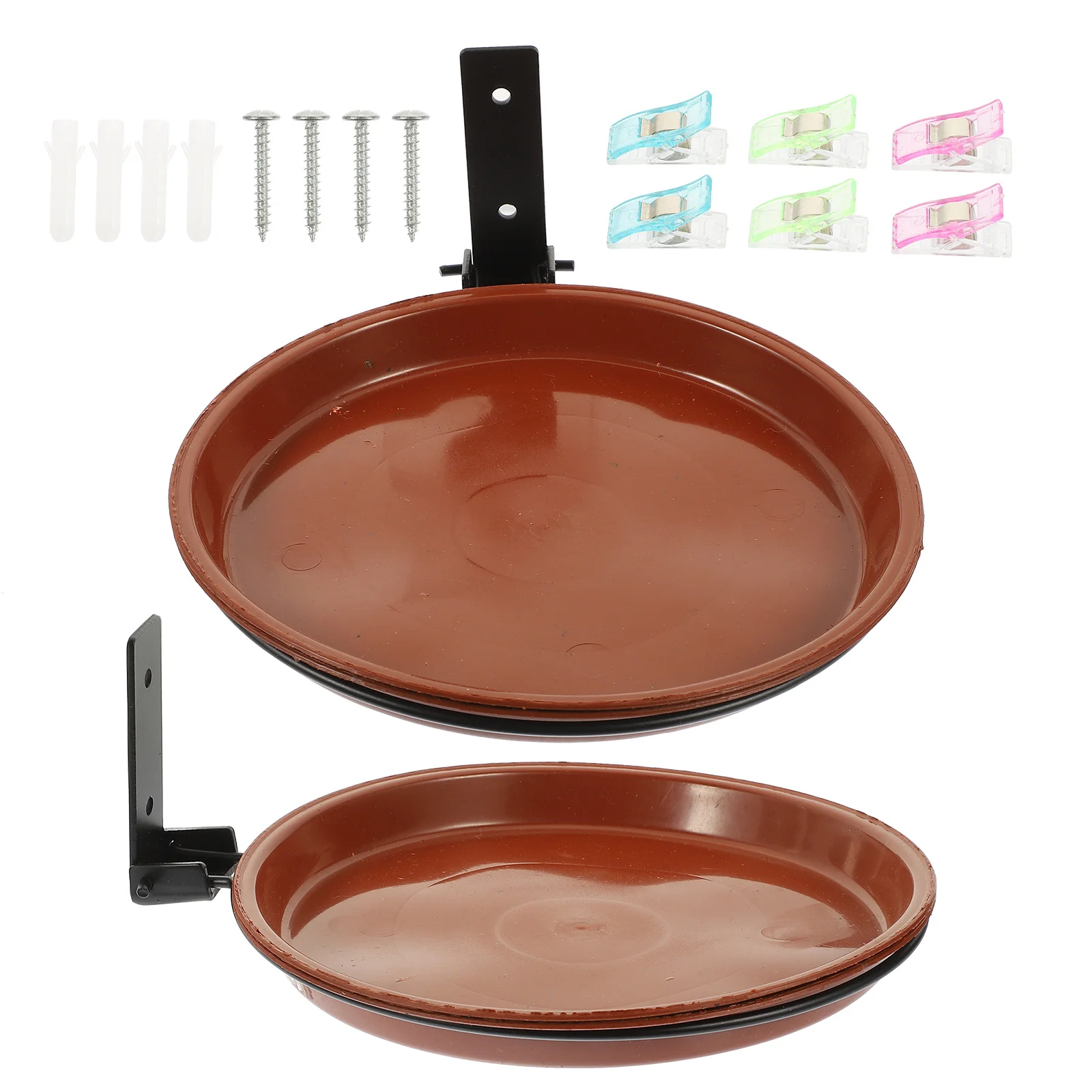 

1Set Hanging Bird Feeder Set Durable Foldable Tray and Heavy Duty Ring for Outdoor Garden Patio Tree Mounted Bird Feeding