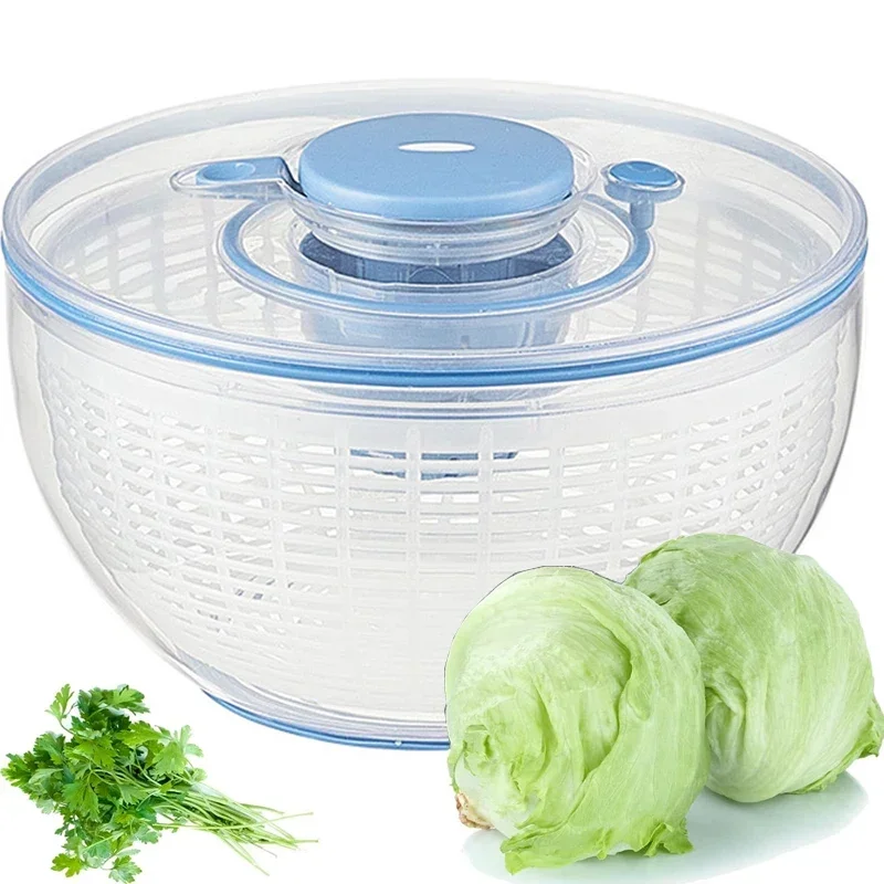 Vegetable Dehydrator Electric Quick Cleaning Dryer Fruit and Vegetable Dry and Wet Separation Draining Salad Spinner Home Gadget