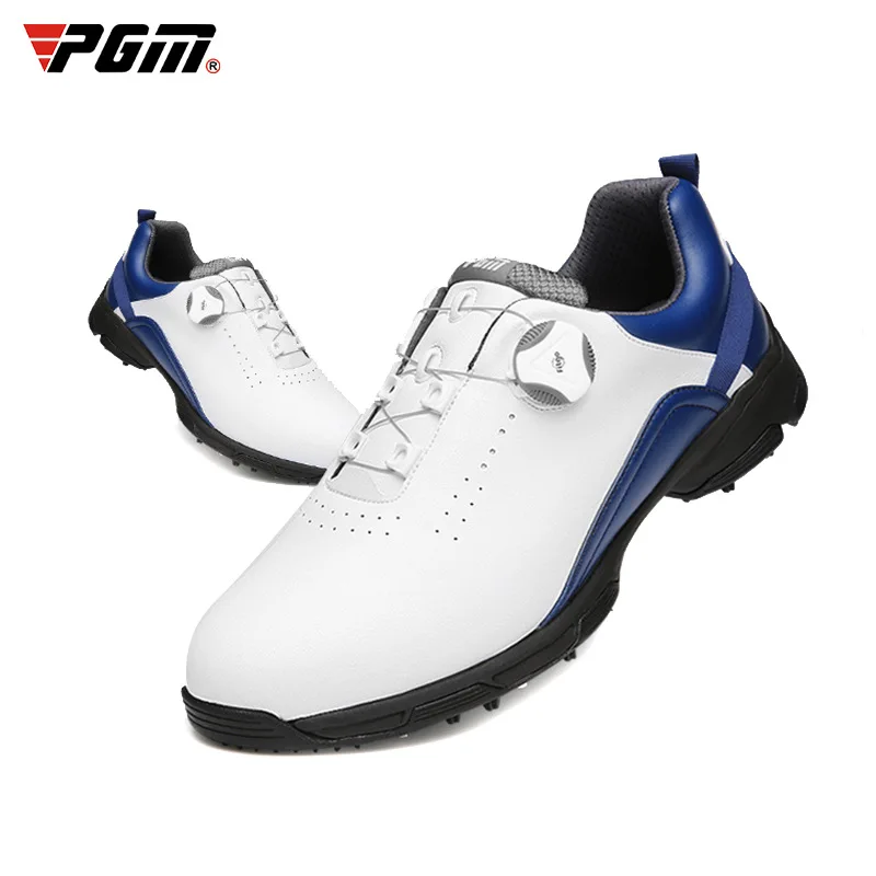 PGM Golf Shoes Men\'s Waterproof Breathable Golf Shoes Male Rotating Shoelaces Sports Sneakers Non-slip Trainers XZ143