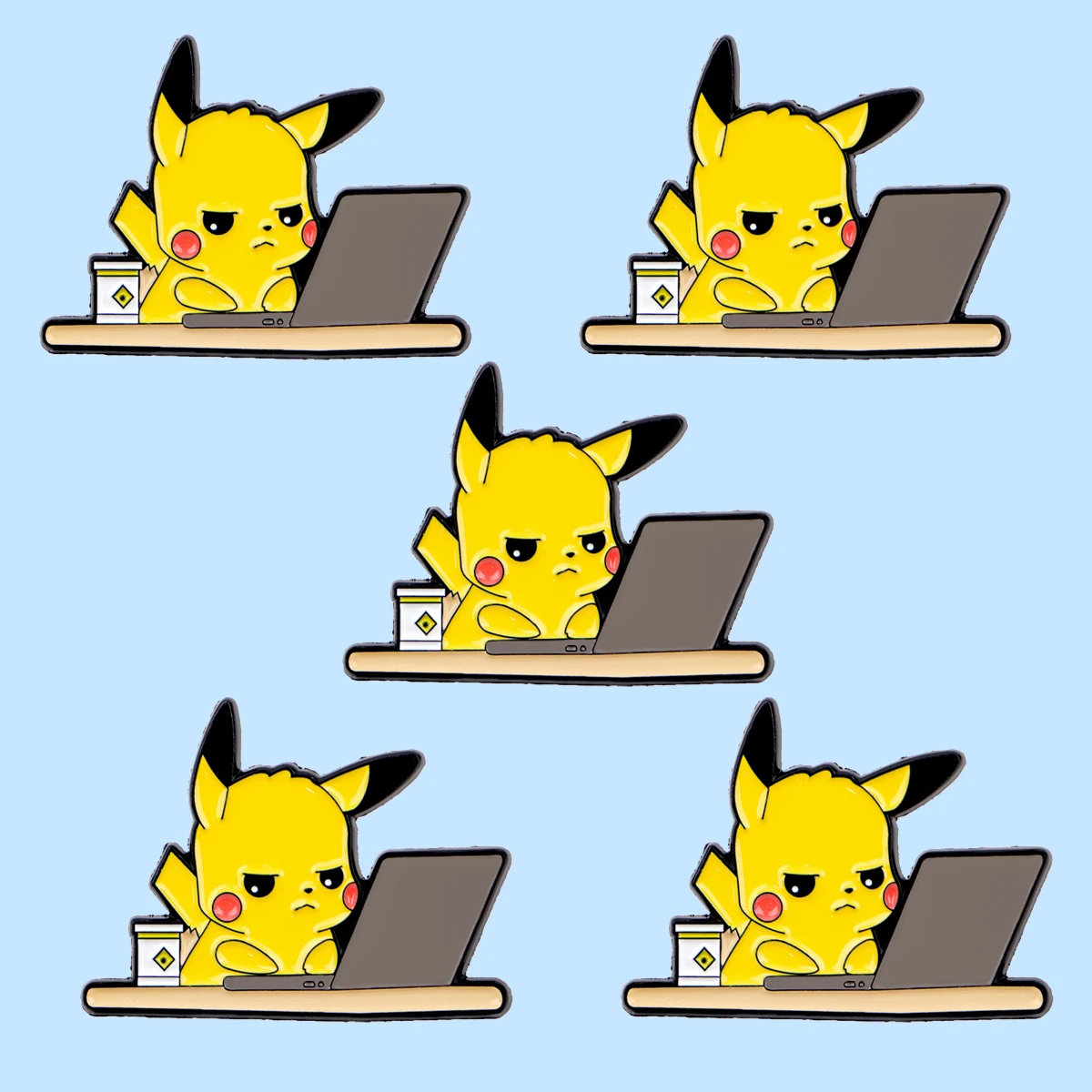 5 قطعة لطيف الحيوان المينا دبابيس الكرتون أنيمي بروش مجموعة معدنية التلبيب شارة بدبوس ظهره اكسسوارات مجوهرات صديق الهدايا #1